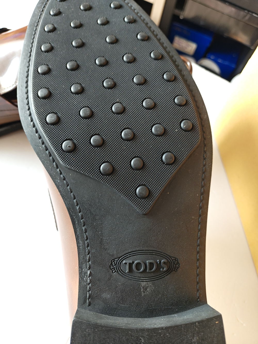 Tod's Cognac Leather Bit Loafers 13 NEW IN BOX - Picture 6 of 15